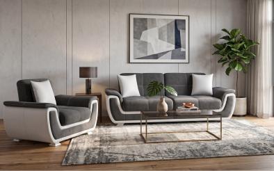 Two-seater sofa + armchair Princess ΙΙ Two-seater sofa + armchair